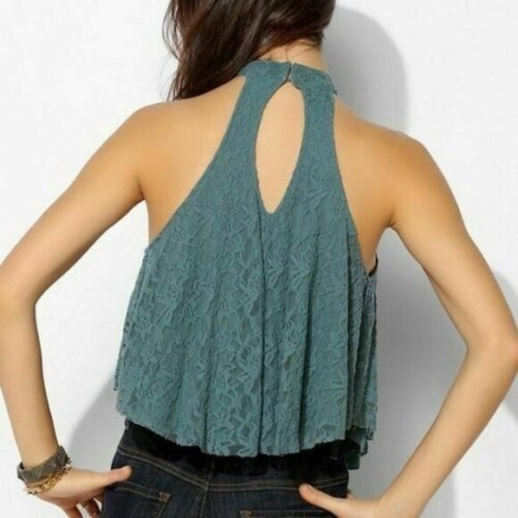 Urban Outfitters Kimchi Blue Lacey Love High Neck Tank Top - Picture 3 of 11